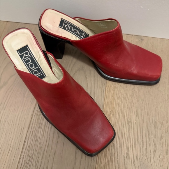 Rinaldi leather heeled mule - Picture 3 of 6